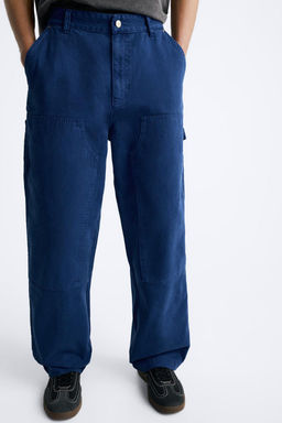 FADED CARPENTER TROUSERS WITH POCKET - Zara фото 6