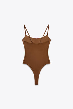 SHAPING BODYSUIT IN A POLYAMIDE BLEND - Zara фото 6