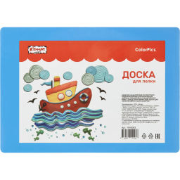 Доска для лепки Комус Класс ColorPics синяя А5 цвет. (979114)