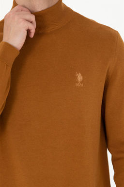 U. S. Polo Assn Мужской базовый свитер кокосового цвета - U.s. polo assn фото 14