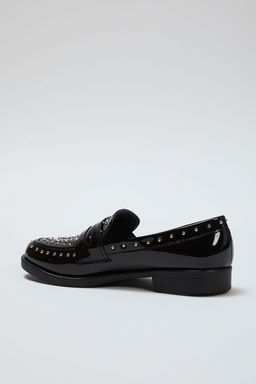 Trendyol Shoes Siyah Rugan Trok Tasl? Duz Kad?n Loafer Ayakkab? TAKSS25LA00003 - Trendyolmilla фото 7