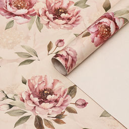 Цена за 2 шт. Бумага упаковочная, крафт Бутон, 70?100 см, 1 лист