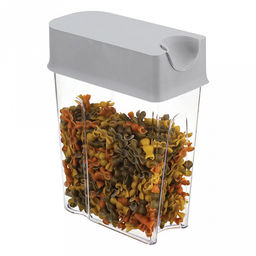 Банка для сыпучих продуктов пластмассовая Фолд 2,2л, 18,5х9х24см, смоки (Россия) - Домашняя мода фото 4