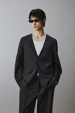 PANTAL?N TRAJE RELAXED FIT / Antracita oscuro - Zara фото 12
