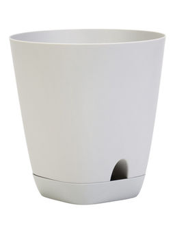 Кашпо с прикорневым поливом 28 л D-37см, H-38см серый "Гранд"