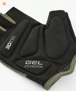 Перчатки для фитнеса STARFIT WG-204, черный/хаки  фото 4