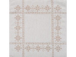 24С217-ШР 49*49 Салфетка "Папараць-кветка" цв. 1 рис. 360 серый