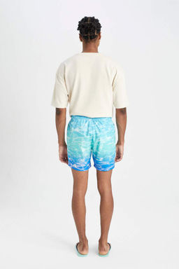 Короткие шорты для плавания с узором - Defacto фото 7