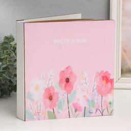 Фотоальбом на 100 фото 10?15 см Розовые цветы, 22?4?23 см