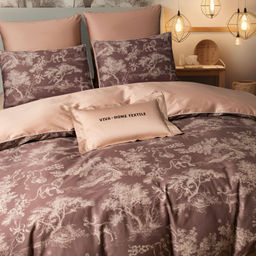 Комплект постельного белья Сатин Премиум на резинке CPAR049 180*200*30;160*200*30;140*200*30 Евро 4 Наволочки