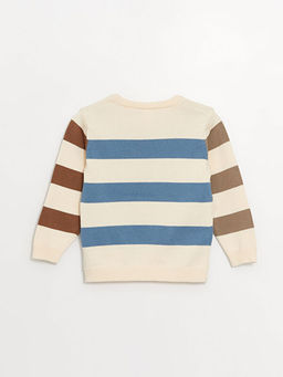 Bisiklet Yaka ?izgili Erkek Bebek Triko Kazak - Waikiki фото 3