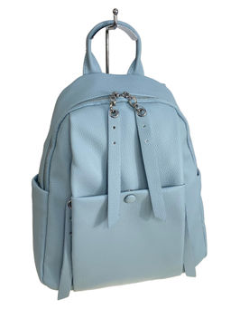Сумка-рюкзак из искусственной кожи, цвет голубой