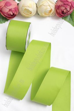 Лента репсовая 5 см*20 ярд "1 сорт" (SF-1350) фисташковый №76