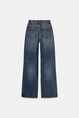 TRF WIDE-LEG HIGH-WAIST FULL LENGTH JEANS - Zara фото 34