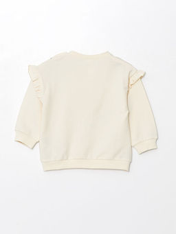 Bisiklet Yaka Uzun Kollu Bask?l? K?z Bebek Sweatshirt ve Tayt 2li Tak?m - Waikiki фото 3