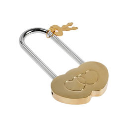Замок навесной АЛЛЮР Сердечко, 240?24 мм, 2 ключа, латунь