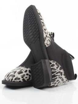 01-B44B-81H WHITE/LEOPARD Ботинки демисезонные женские (натуральная кожа, текстиль, байка) - Фабричный китай фото 14