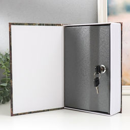 Шкатулка сейф книга пластик, металл Люби всем сердцем, дерево, 5.5?15.5?24 см