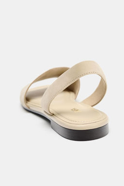SANDALIA PLANA PIEL TIRA / Marr?n Arena - Zara фото 5