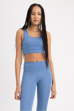 Спортивный бюстгальтер DeFactoFit с воротником-халтером  фото 4