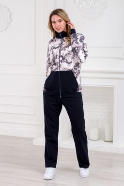 Костюм женский из футера Скарлетт космос - Амадэль фото 5