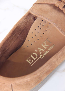 Лоферы туфли 170.2614be. светло- коричневый замша