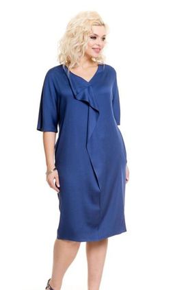 Платье 736 синий