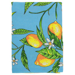 Скатерть 180х145см Лимон, вид 4, длина стола до 140см, на 6 персон, рогожка (хлопок 100%) 171г/м2, упаковка классическая, пакет ПВХ 28х41см, Домашняя мода (Россия)  фото 2