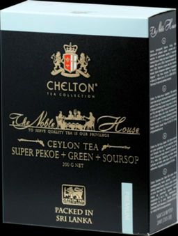 CHELTON. Благородный дом. Черный и зеленый чай с саусепом 200 гр. карт.пачка