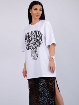 Костюм Монохром 2 чёрный, трикотаж - Малина фото 29