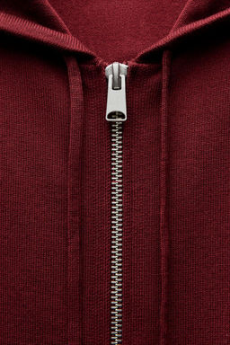 KNIT CARDIGAN WITH HOOD - Zara фото 16