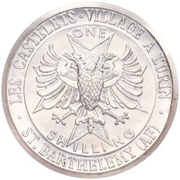 Монета 1 шиллинг 1970 года Сент-Бартелеми (Заморское сообщество Франции)