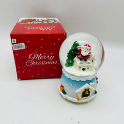 Новогодний декор - Снежный шар 16 см (стекло, свет, музыка) в ассортименте - Ип лебедев о.ю фото 2