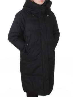 H24-620 BLACK Куртка зимняя женская (200 гр. холлофайбер)