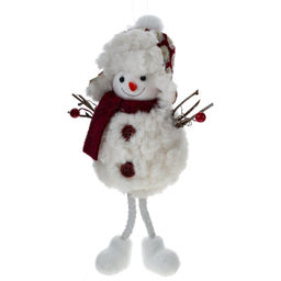 Изделие декоративное подвесное "Снеговик", L11 W7 H25 см, 3в.