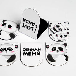 Закладки магнитные на подложке You are pandastiс, 6 шт - Artfox фото 4