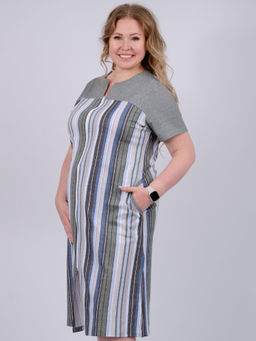 Халат "Дороти" полоса, трикотаж