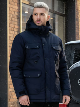 Горнолыжная куртка MTFORCE мужская темно-синего цвета 2302TS  фото 31