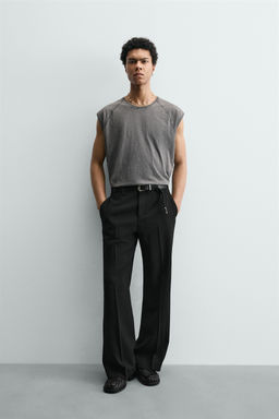 CAMISETA TANK LAVADA / Gris