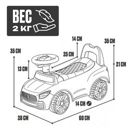 Каталка для детей Rocket R0271 (цвет голубой)
