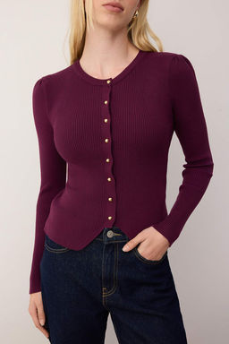 TRENDYOLMILLA Ekru Premium Iplik/Ozel Iplik Bisiklet Yaka Triko H?rka TWOSS25HI00007  фото 3