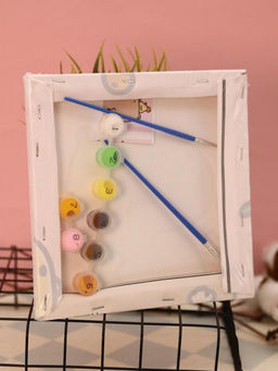 Картина по номерам на подрамнике Draw Me! Capybara and ducks, (20*20 см)