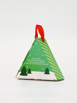 Бомбочки для ванны Санта, набор 3 шт х 40 г, пряный глинтвейн, URAL LAB