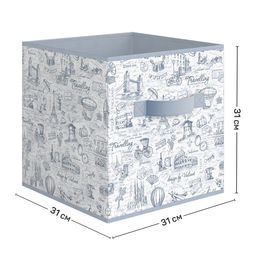 VAL TI-BOX-SK Набор коробов стеллажных без крышки, 2 шт., 31*31*31 см, TRAVELLING INDIGO, шт