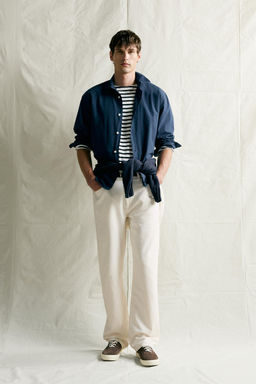 CAMISA RELAXED FIT ALGOD?N ?NDIGO / ?ndigo