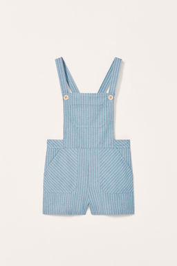 STRIPED SHORT DUNGAREES LIMITED EDITION - Zara фото 5
