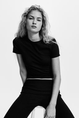 Leggings en punto de canal? con cintura plegable - H&m фото 6