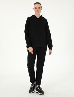 Siyah Oversize Kap__onlu Sweatshirt - Pierre cardin фото 4