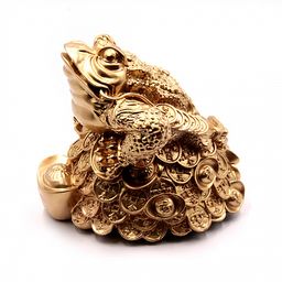 Фигурка Фен Шуй Жаба богатства на монетах со слитком 14см-15см 1,260кг ХРУПКОЕ - Сандаловый дом фото 2