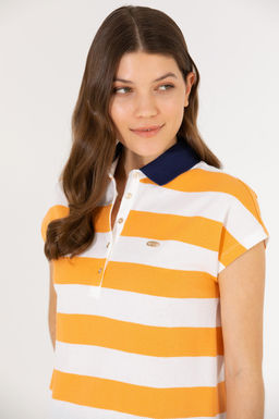 Женская оранжевая футболка - U.s. polo assn фото 3